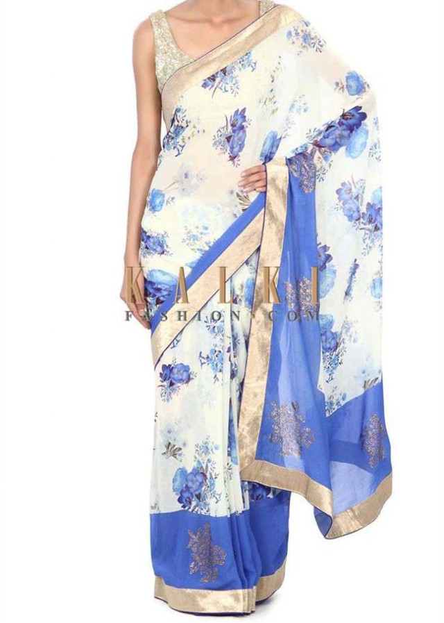 Vibrate Colorful-Printed Sarees-Sari Design for Girls-Women by New Kalki Fashion-3