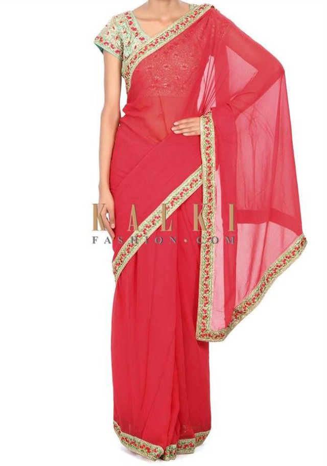 Vibrate Colorful-Printed Sarees-Sari Design for Girls-Women by New Kalki Fashion-